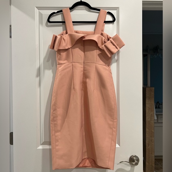 ASOS NWT pink maternity dress with bow - 4 - Picture 3 of 6